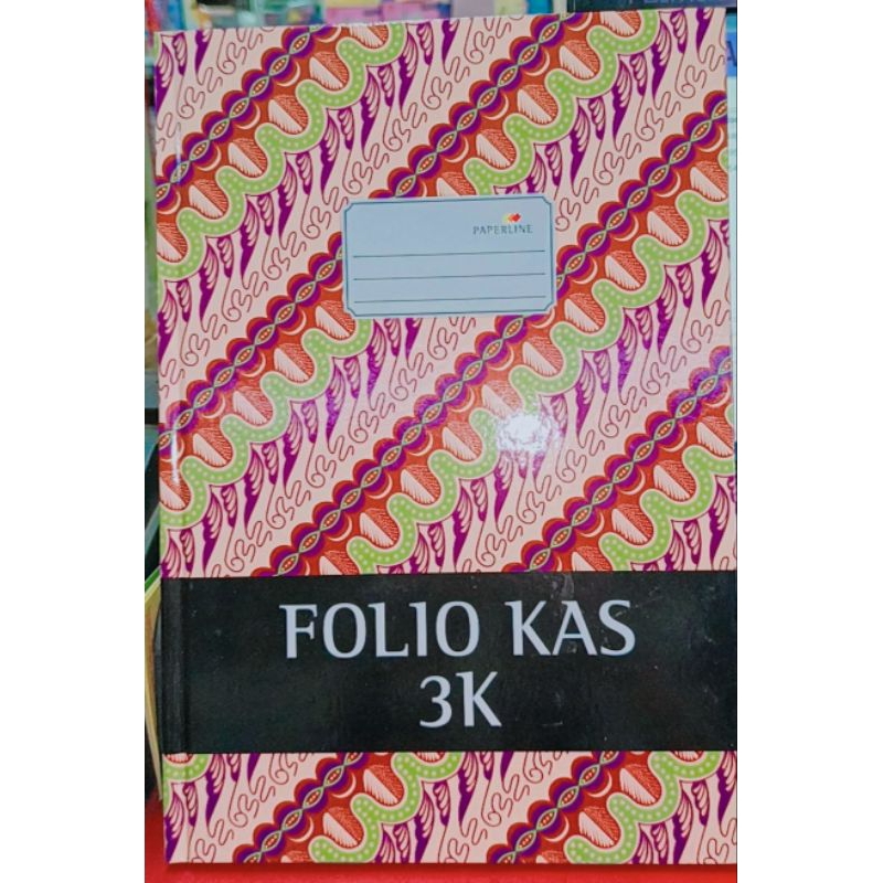 BUKU PEMBUKUAN/BUKU KAS PAPERLINE FOLIO 3 KOLOM