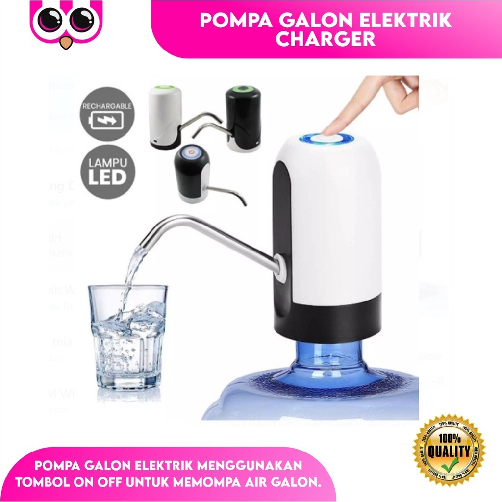 Pompa Galon USB Pompa Galon Elektrik Perangkat Dapur Dispenser Filter Air Minum Galon