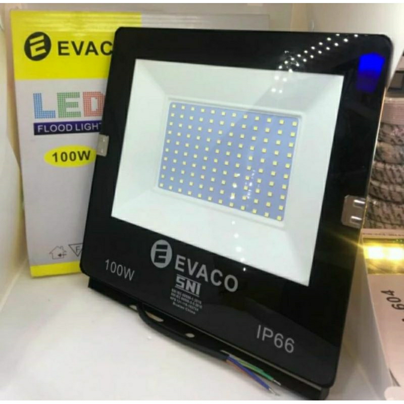 Evaco Lampu Sorot 100 Watt, 200 Watt, 50 Watt IP 65/66.