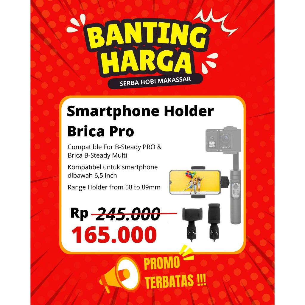 Smartphone Holder Brica Pro for B-Steady PRO & Brica B-Steady Multi