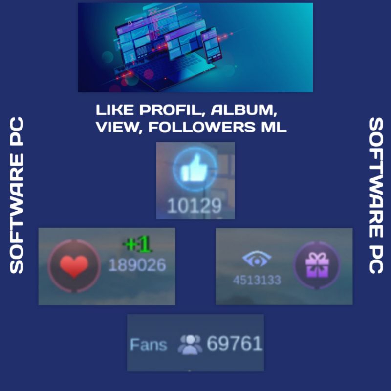 Software Jasa Like Profil, Album, View Mobile Legends