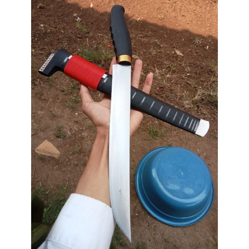 pisau sembelih baja per khas Banten siap pakai