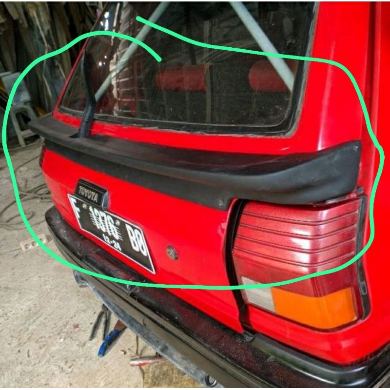 spoiler tengah starlet kotak (mid spoiler)