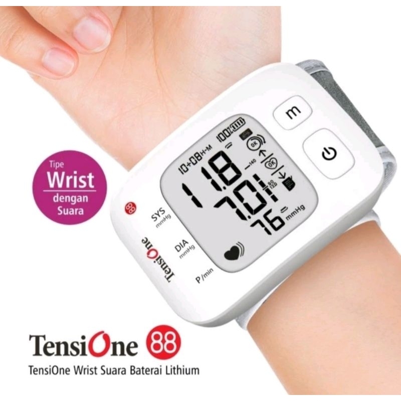 Tensione Onemed / Tensimeter pergelangan tangan / Tensi One 88