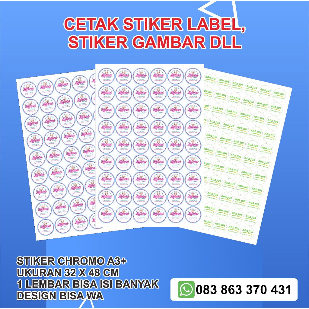 

CETAK STIKER CHROMO A3+