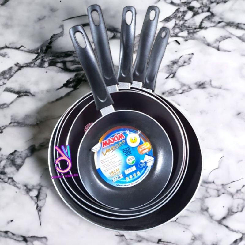 Teflon maxim valentino/ Wajan penggoreng/ Teflon anti lengket