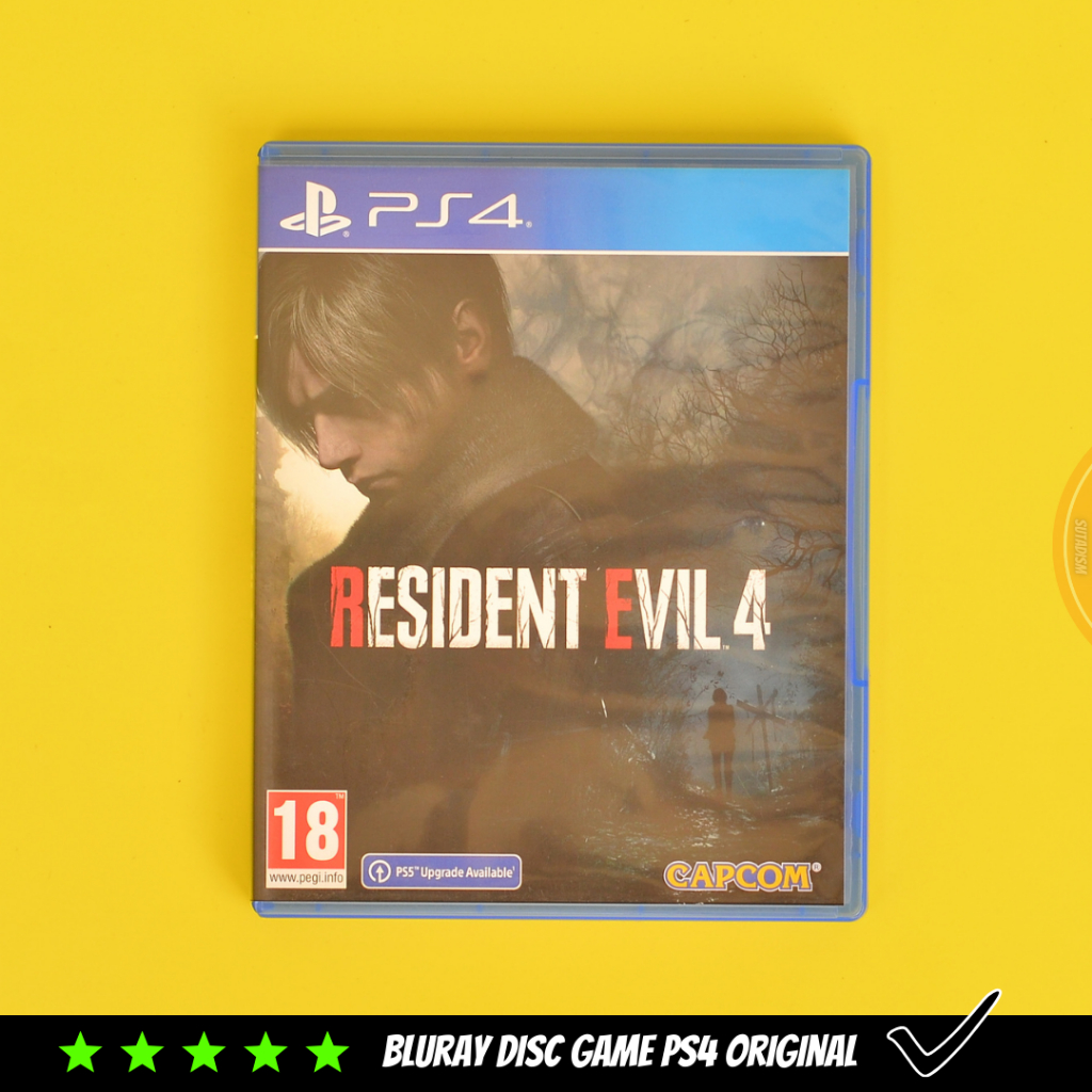 Kaset Game BD Resident Evil 4 Remake Blueray Disc Playstation 4 PS4
