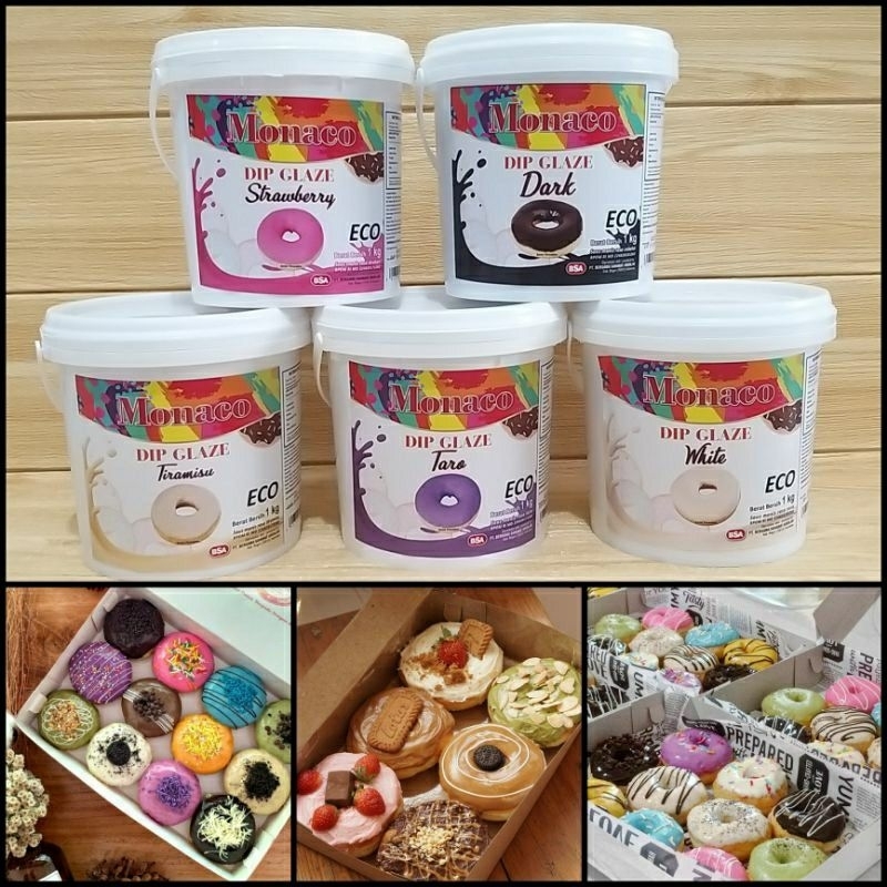 

MONACO DIP GLAZE ECO 1 KG | TOPPING DONAT