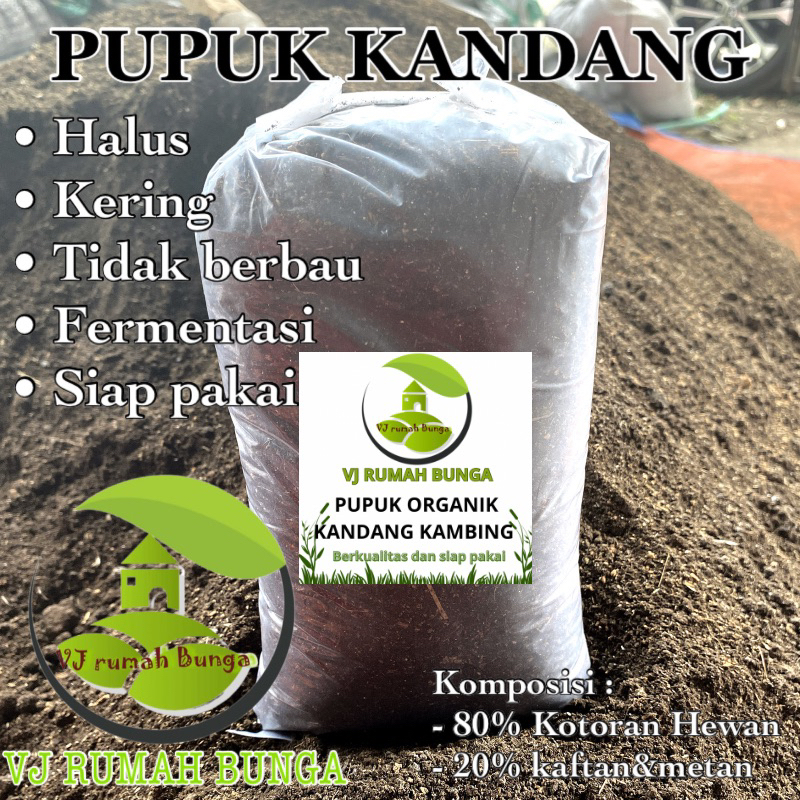 Pupuk Kandang Organik Kambing Halus 1Liter Pupuk Kandang Organik