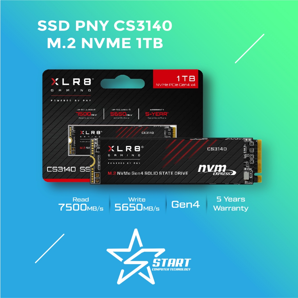 SSD PNY NVME CS3140 1TB-4TB Gen 4.0 XLR8