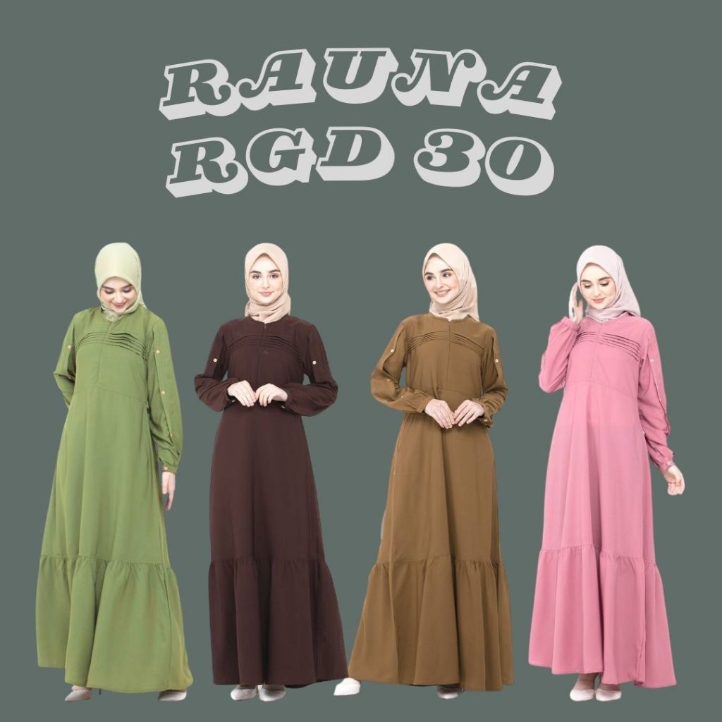 [RAUNA] BAJU GAMIS/DRESS RAUNA // RGD 30 // BAJU KONDANGAN // BAJU NGAJI // BAJU HANGOUT || PINK COK