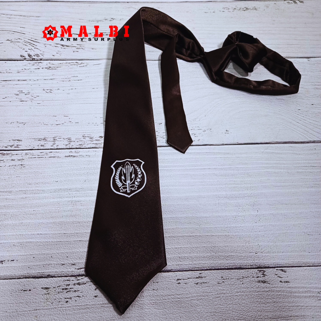 Dasi Satpam Logo Security Coklat