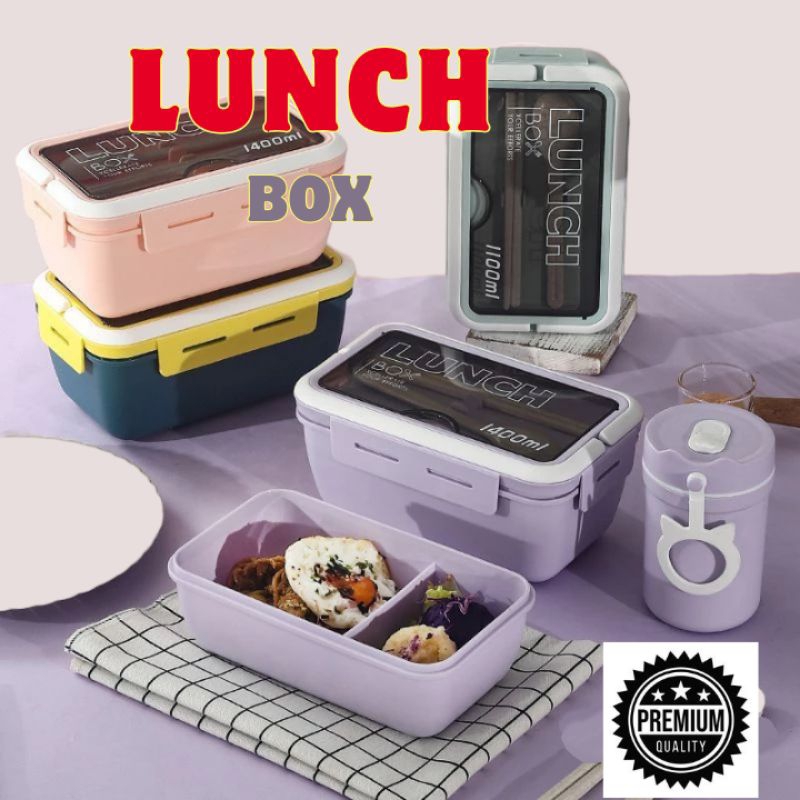 

Navi_Lezatoz Lunch Box Gagang 1100Ml Kotak Makanan 1100Ml Tempat Makanan Anak Kotak Bekal Makan