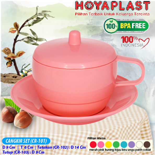 HOYAPLAST CANGKIR SET BPA FREE