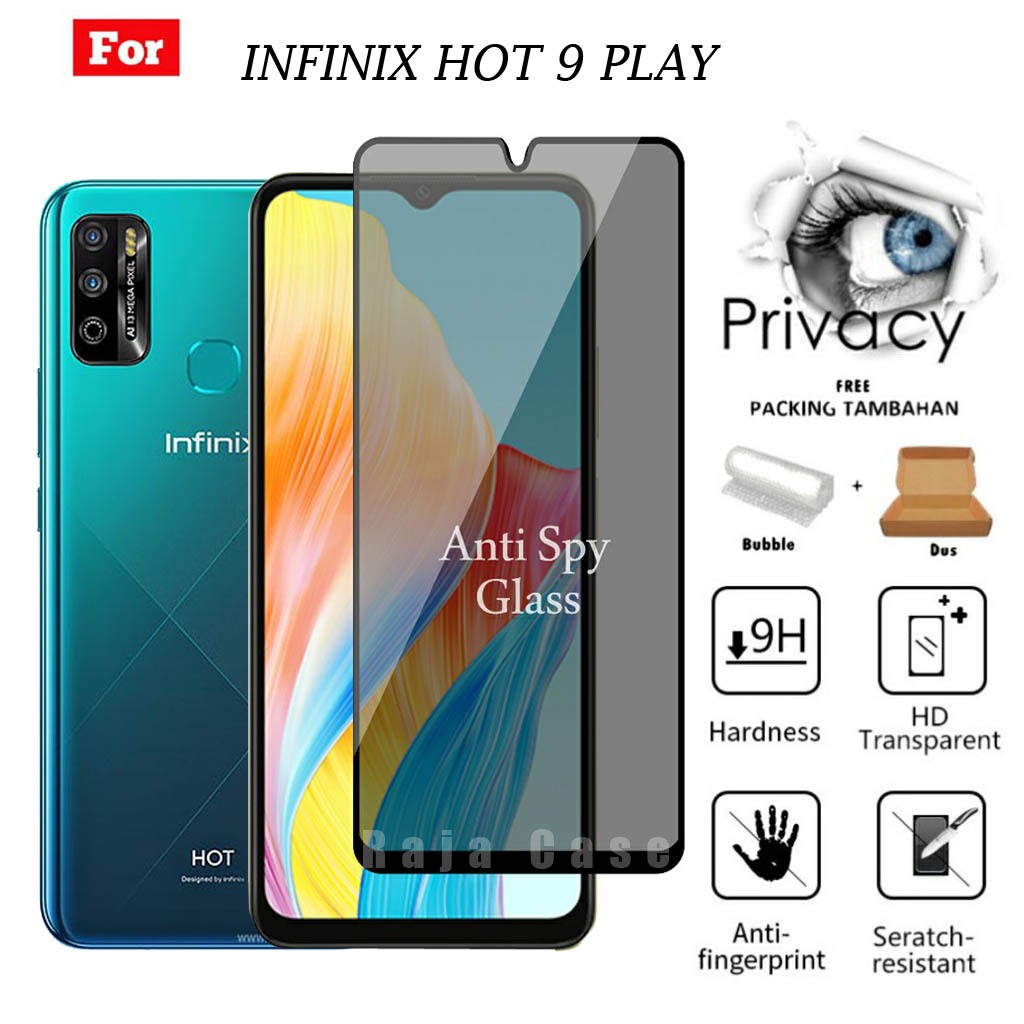 Tempered Glass SPY INFINIX HOT 9 PLAY - Pelindung Layar Handphone INFINIX HOT 9 PLAY