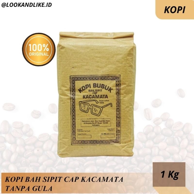 

Kopi Bah Sipit Cap Kacamata 1 Kg /1000 gr Tanpa Gula