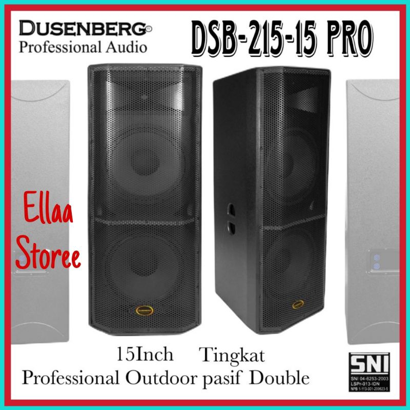 Speaker Pasif DUSENBERG Dobel 15 Inch DSB 215 - 15 Pro, Max 1000 Watt