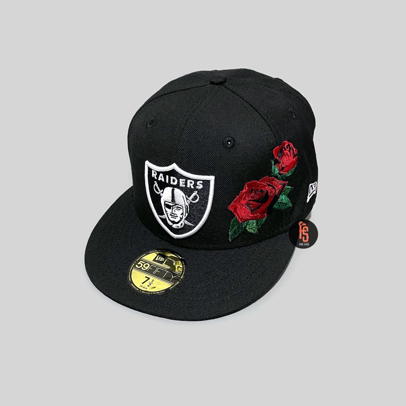 TOPI NEW ERA ORIGINAL 5950 ROSES LV RAIDERS BLACK