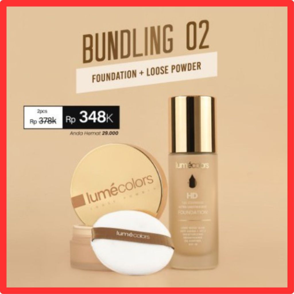 Paket Hemat Perfect Diary Loose Powder Bedak Tabur and HD Full Coverage Ultra Lightweight Foundation