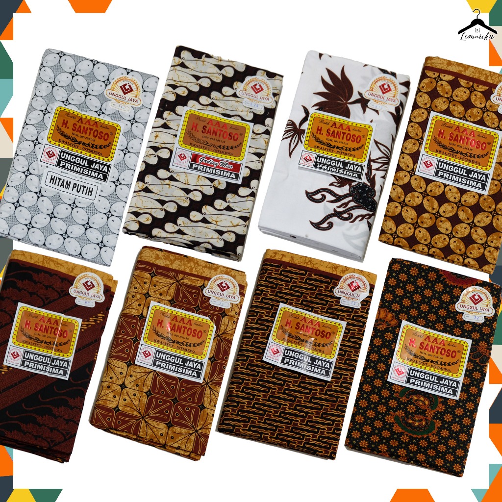 

Kain Panjang Batik Jarik Halus H. Santoso Istana President Cibulan Spesial 2x1meter