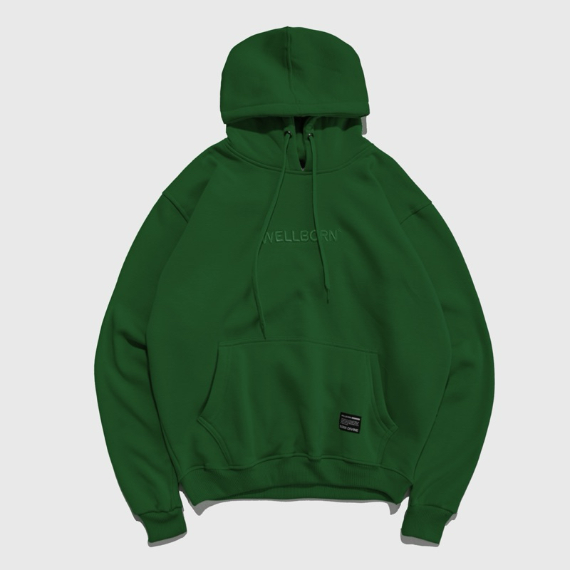 WELLBORN - BOLD HOODIE FOREST GREEN