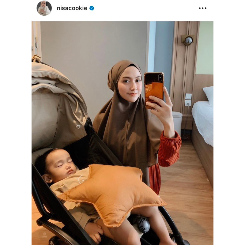 Hanaya scarves x nisacookie hijab hana bergo instan jilbab instan