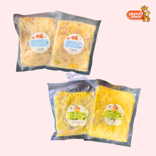 

12+ PLUM&BLUM FROZEN NASI HAINAN NASI KUNING ANAK/MASAKAN SIAP SAJI ANAK