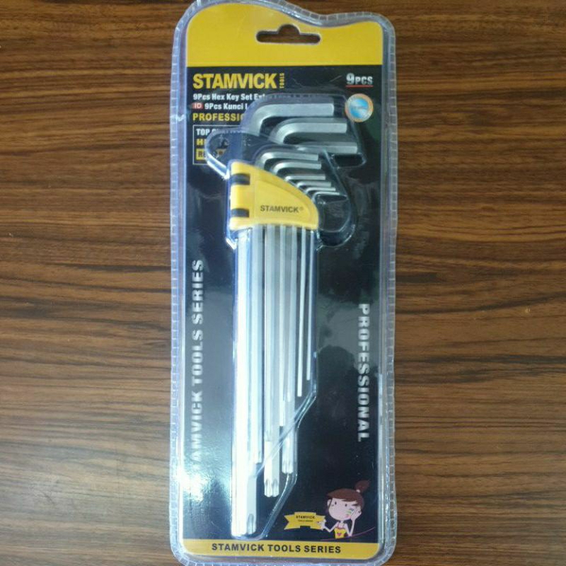 STAMVICK KUNCI L PANJANG 9PCS