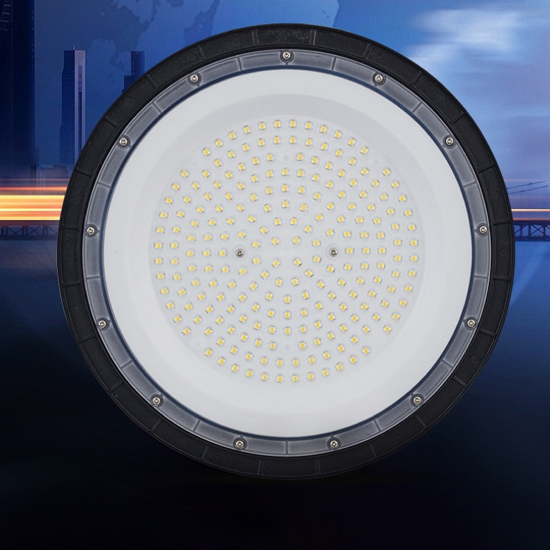 industri ufo led 100w 100 watt gantung high bay pabrik led 100watt 100 w smd 220volt