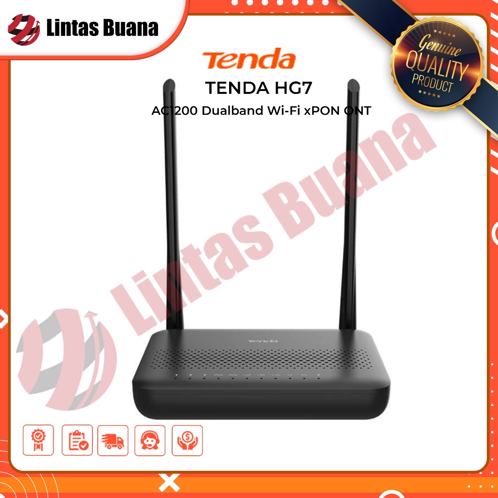 Modem XPON Tenda HG7 AC1200 Dualband Wi-Fi XPON ONT