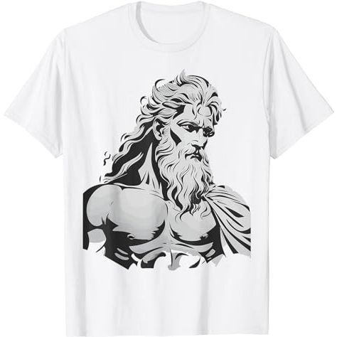 BAJU KAOS Unisex Greece Greek Zeus God Mythology Olympus Thunder Ancient T-Shirt