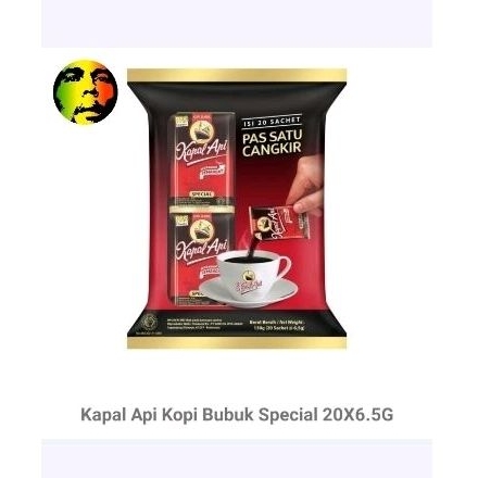 

Kapal api spesial kopi bubuk isi 20 x 6g