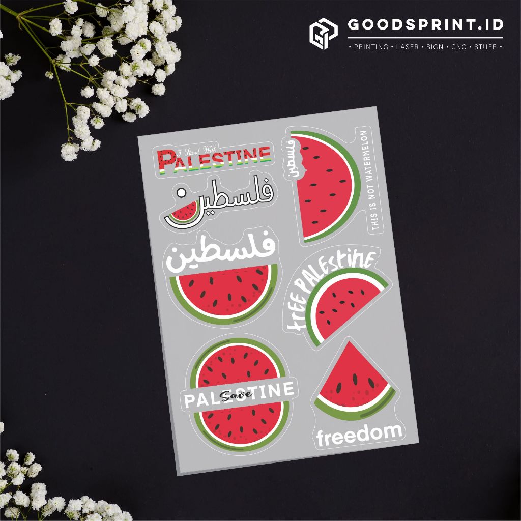 

STIKER FREE PALESTINE Stiker Save Palestina Semangka Stiker Freedom Palestina Semangka