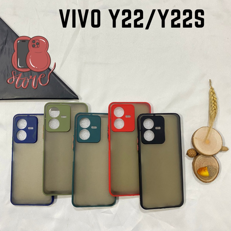 Case Vivo Y22 / Y22S Casing My Choice Protector Kamera / Softcase Dove Ring Pelindung