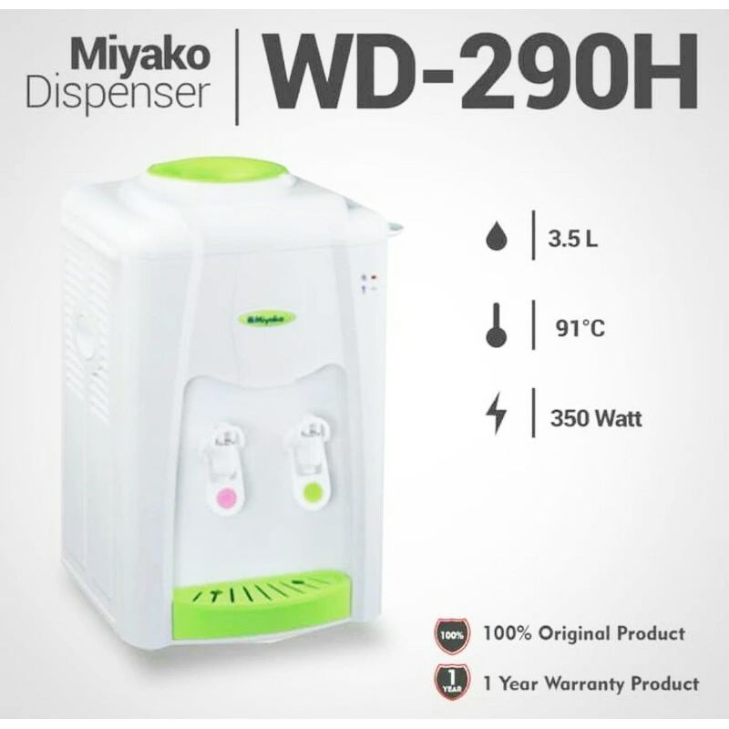 MIYAKO DISPENSER WD290PHC / Dispenser Miyako HOT & COOL WD 290 PHC