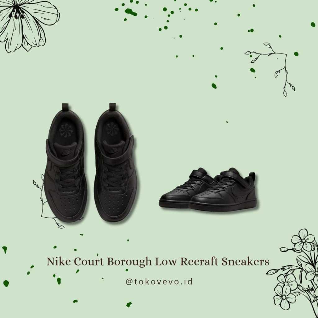 Sepatu Sekolah Anak NIKE Original - Court Borough Low Recraft Sneakers