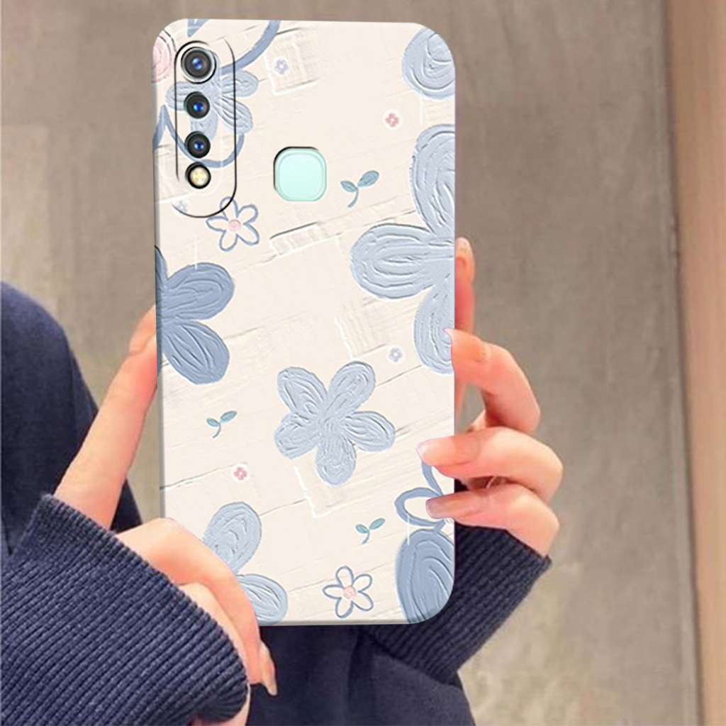 Gravity Plastic Sofcase Vivo Y11/Y12/Y12I/Y15/Y17/Y19 Motif Bunga Aesthetic-Case Cantik - Case -