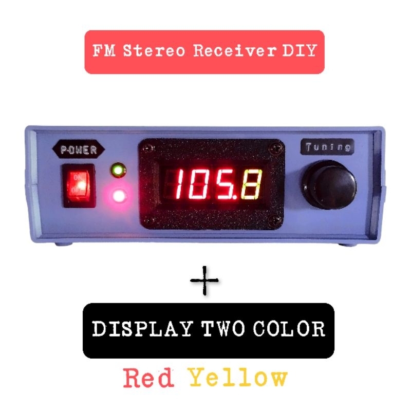 ✔️FM STEREO RECEIVER (DIY) + DIGITAL TWO COLOR 🆔 🇮🇩