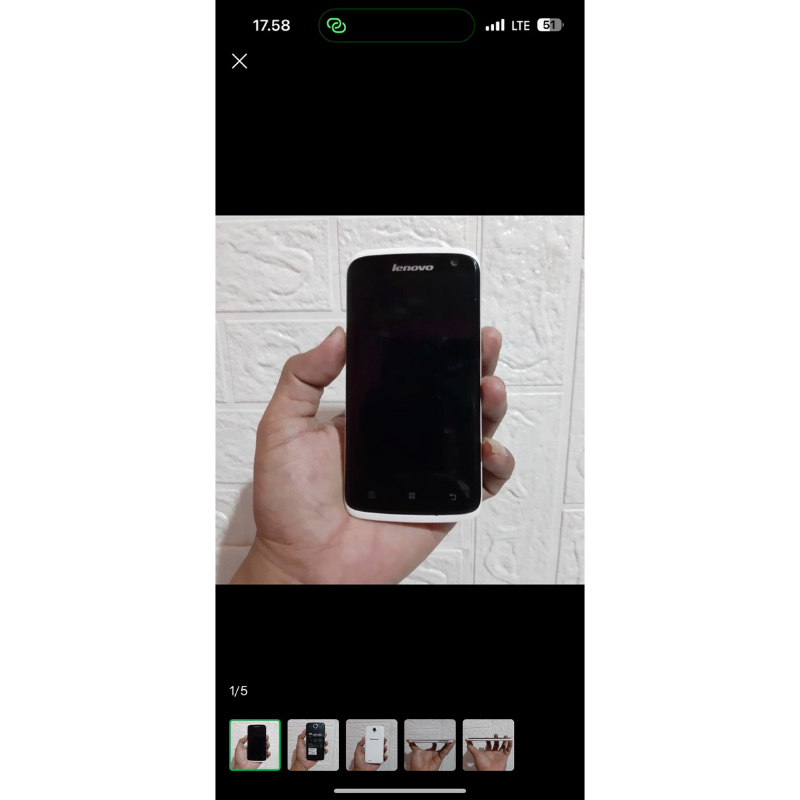 Hp lenovo S820 minus rusak