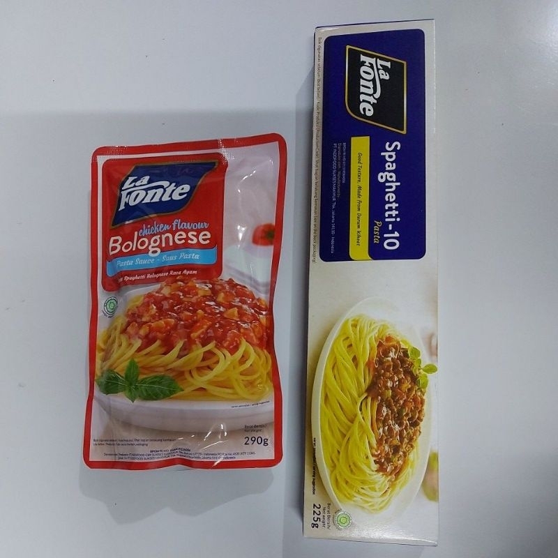 

La fonte satu paket spaghetti dan pasta sauce