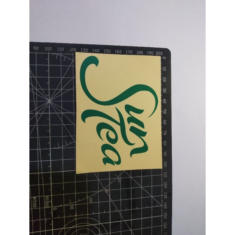 

cutting stiker sun tea