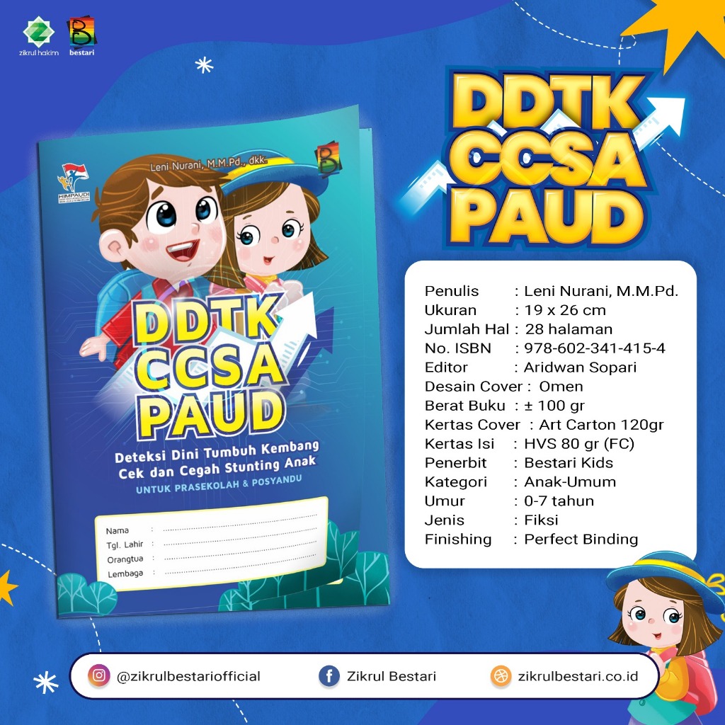 Buku DDTK CCSA PAUD - Deteksi Tumbuh Kembang Anak - Tumbuh tanpa Tunda