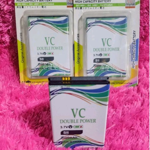 baterai dobel power  MAXTRON S11 ORIGINAL VC  dobel power batrrey kapasitas 3000mah