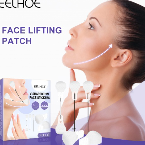 Murah Banget [40Pcs] EELHOE Face Lift Sticker Waterproof Stickers Stiker Wajah Anti Kerut/Sticker Ga