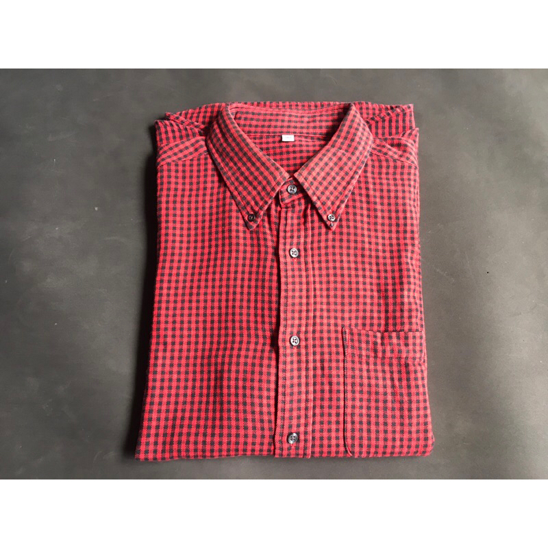 KEMEJA FLANNEL SECOND BRANDED UNIQLO SIZE XL