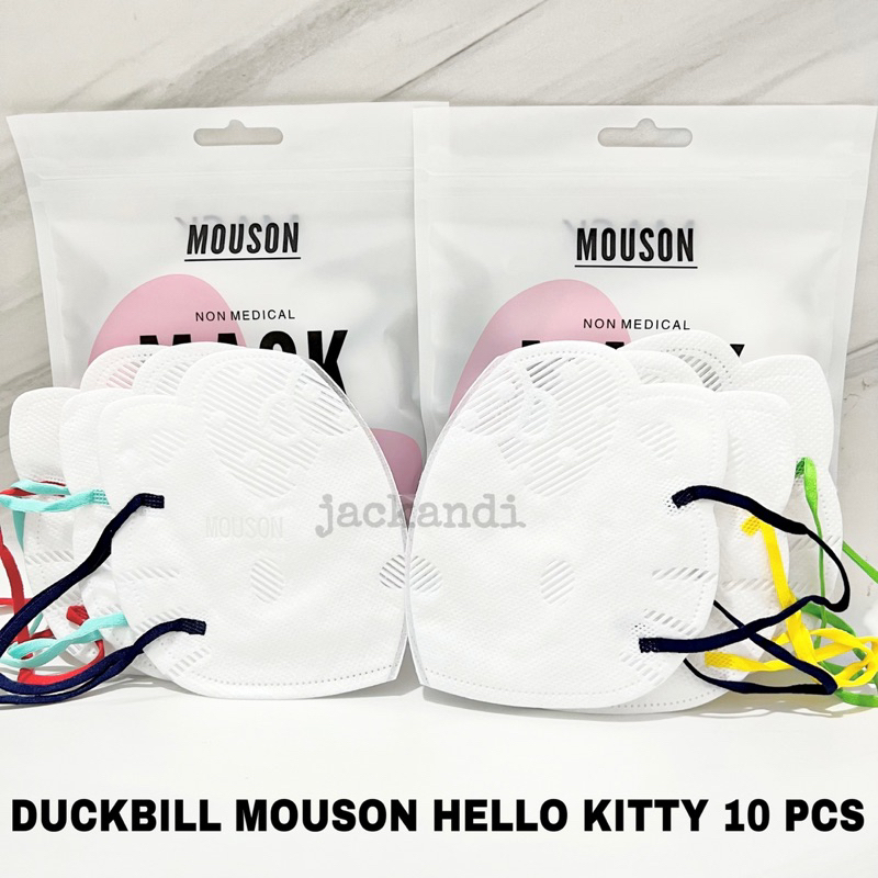 Masker Duckbill Mouson Hello Kitty 3ply isi 10 pcs Face Mask