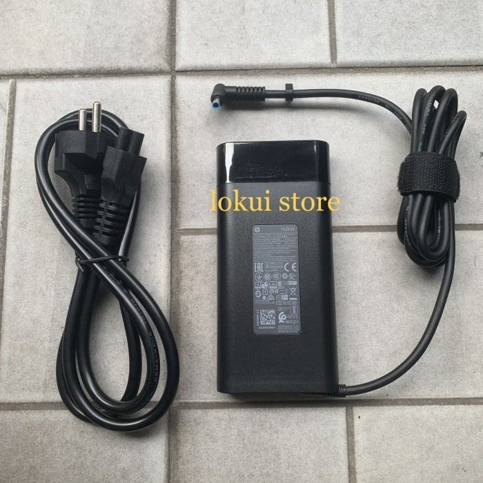 Adaptor Charger HP Omen 15-AX243DX Laptop PC 19.5V 7.7A 150W Oval