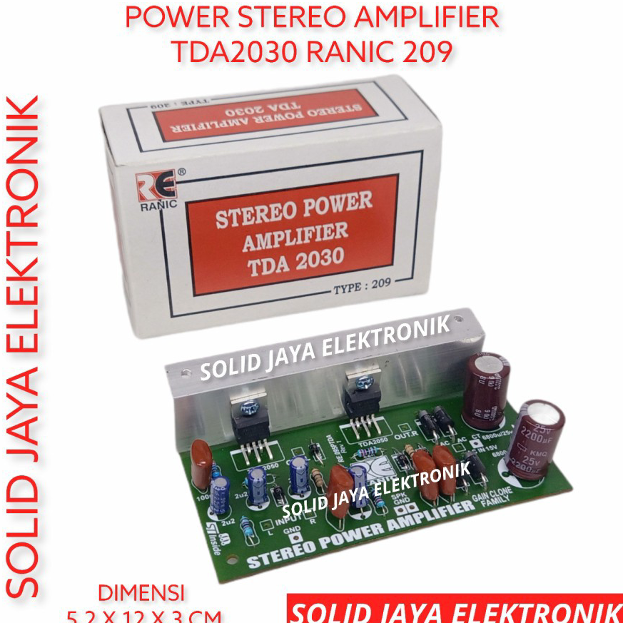 ✨ KIT POWER AMPLIFIER STEREO TDA2030 TDA 2030 PLUS PSU ELCO DIODA AMPLI MINI STEREO TDA2030 RANIC 20