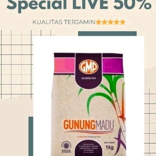 

Bayar Di Tempat GMP Gula Kristal Putih 1 kg Harga Murah