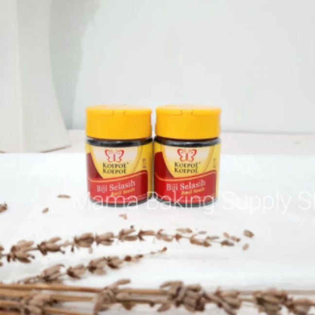 

Ready Stock KOEPOE Kupu Kupu Biji Selasih Basil Seeds 50 Gr Model Baru